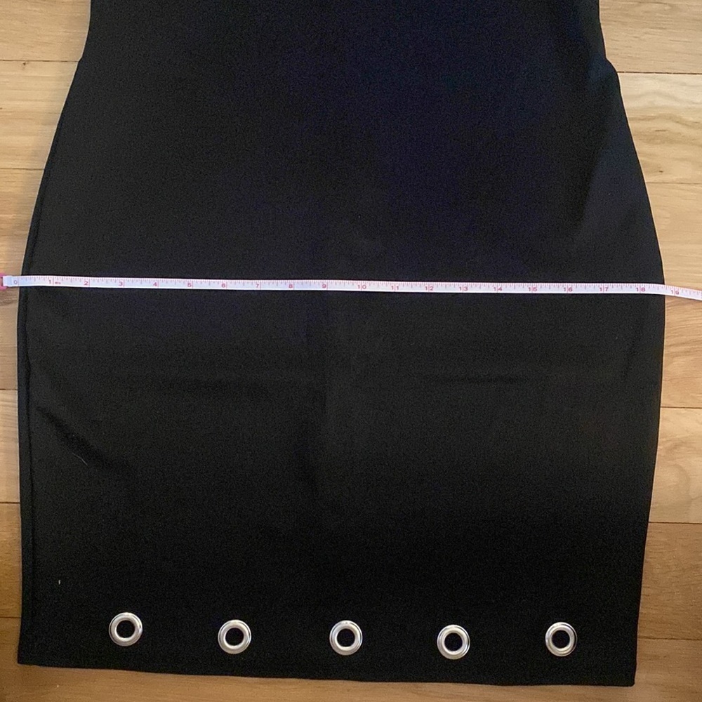 Brat Star V Neck Little Black Dress NWT L - Picture 9 of 10